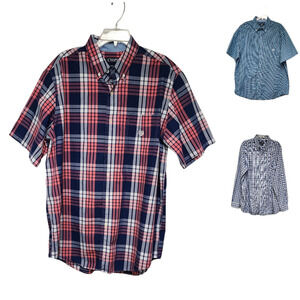 CHAPS EASY CARE TWILL  BUTTON DOWN LONG SLEEVE SHIRT SIZE XLT